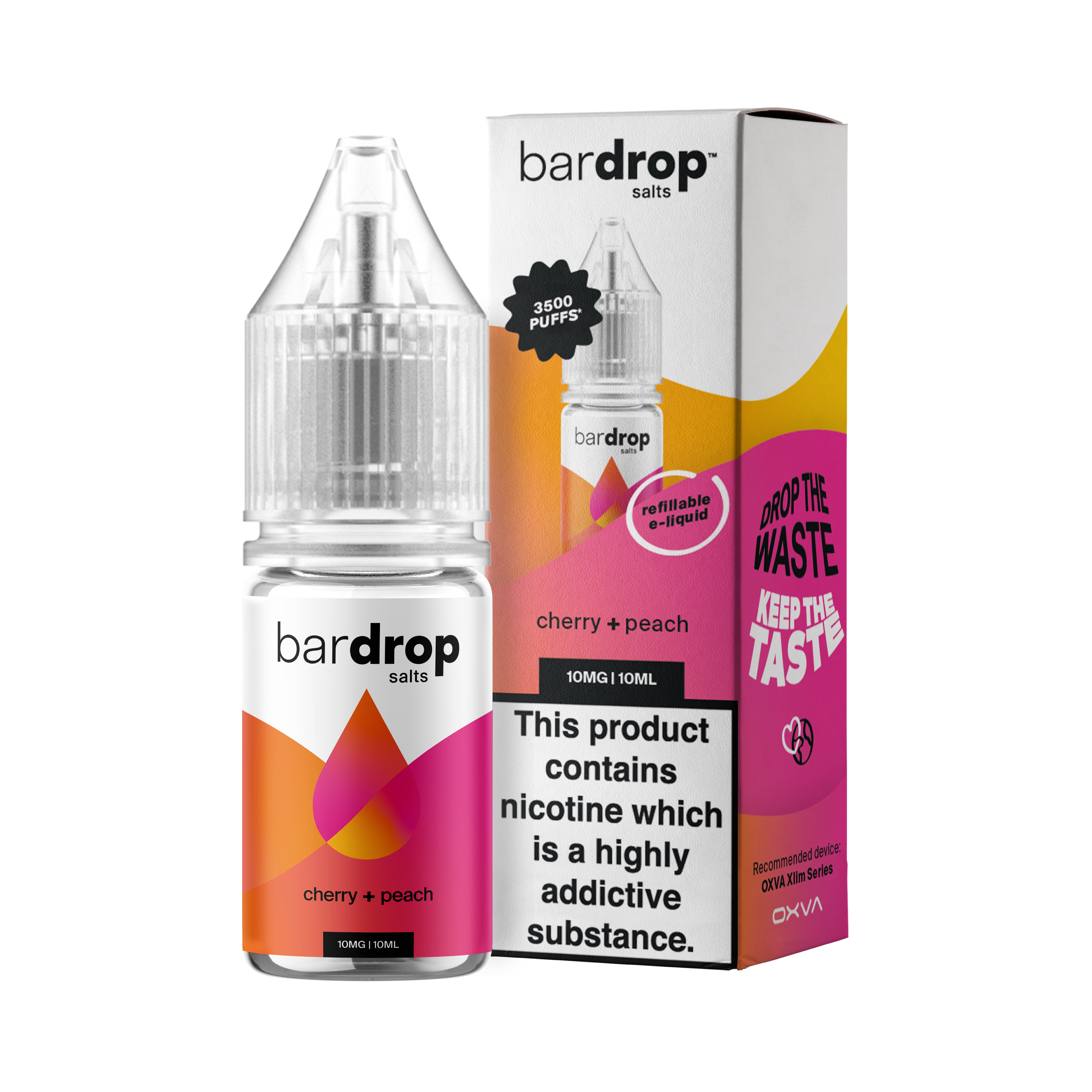 Bar Drop - Cherry Peach - Nic Salt - E-Liquid – 10ml
